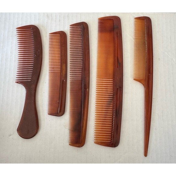 Goody Other - VTG Vintage 80s Goody Family 6 Pack Tortoise Unbreakable Combs Brushes 1982